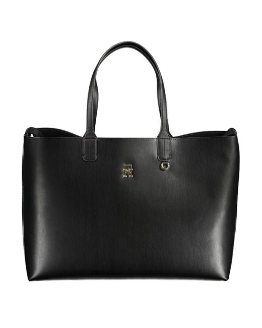 Tommy Hilfiger Black Elegant Shoulder Bag With Pochette