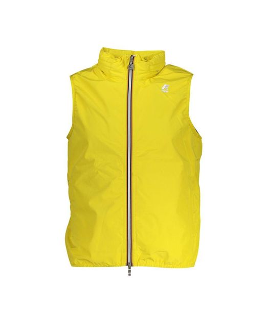 K-Way Yellow Polyester Jacket for men