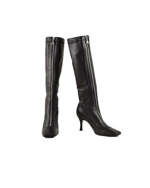 Patrizia Pepe Shoes Boots Leather in Black | Lyst