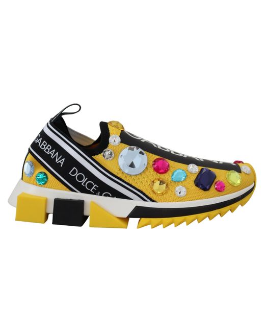 Dolce and gabbana clearance yellow and black sneakers