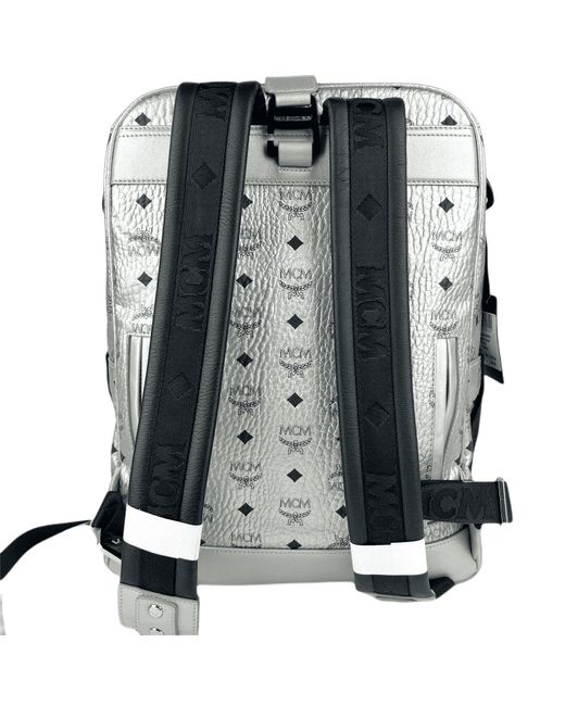 Mcm Women's Aren Drawstring Backpack in Visetos - Black - Backpacks