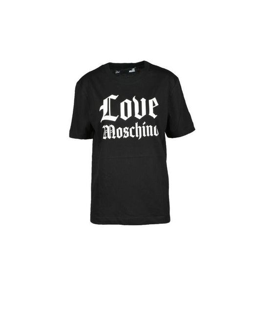 Love moschino black t 2024 shirt