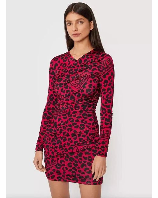 Love moschino red best sale dress