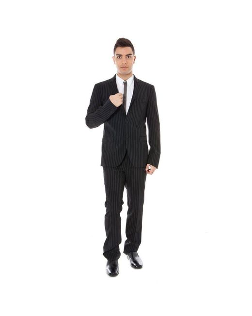 Calvin Klein Black Elegant Slim Fit Wool Suit For for men
