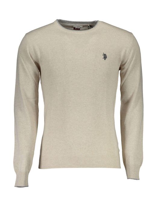 U.S. POLO ASSN. Natural Wool Sweater for men