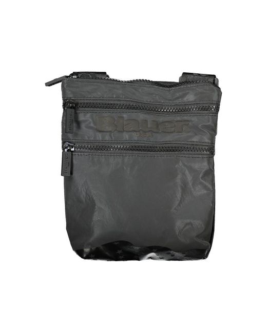 Blauer Gray Sleek Urban Shoulder Bag With Contrast Details for men