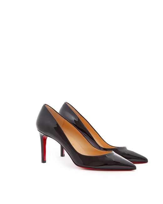 Christian Louboutin, Pigalle 85 Black Patent Leather Pumps