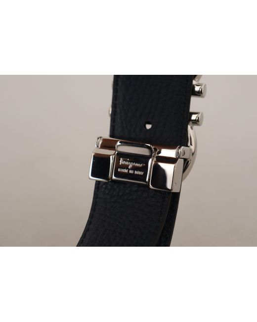 Ferragamo Calf Leather Reversible Belt In Black For Men, 42% OFF