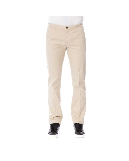 Trussardi Natural Beige Cotton Jeans & Pant for men