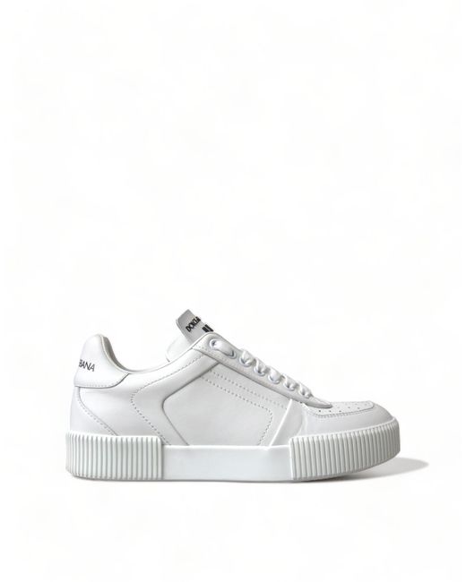 Dolce & Gabbana White Miami Sneakers