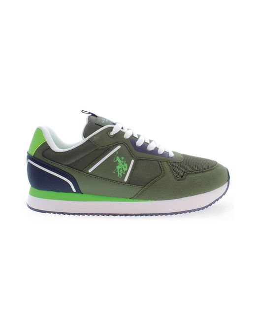 U.S. POLO ASSN. Green Polyester Sneaker for men