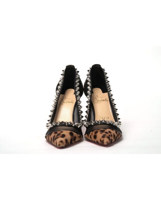 Christian Louboutin Galeria 100 Black Leather Studded Sandals Size EU – The  Global Collective Co.