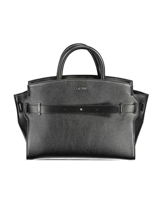 Calvin Klein Black Polyurethane Handbag