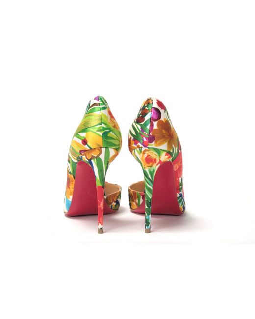 Christian Louboutin Multicolor Flower Printed High Heels Pumps Shoes – AUMI  4