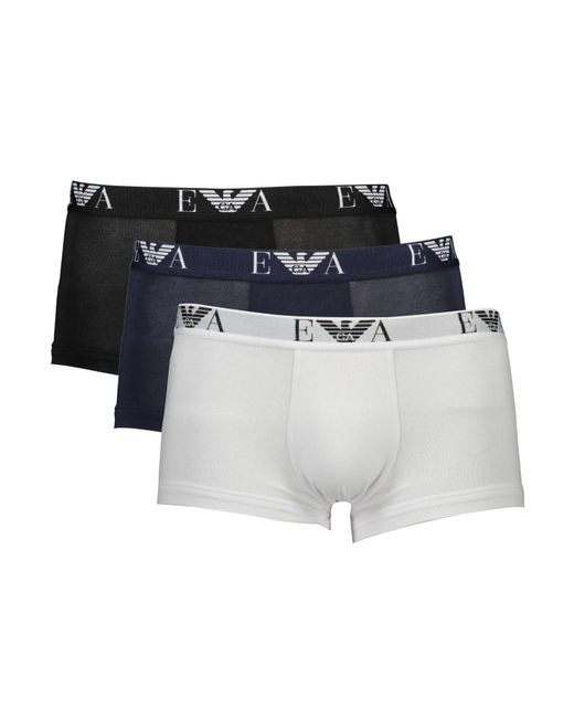 Emporio Armani White Cotton Underwear for men