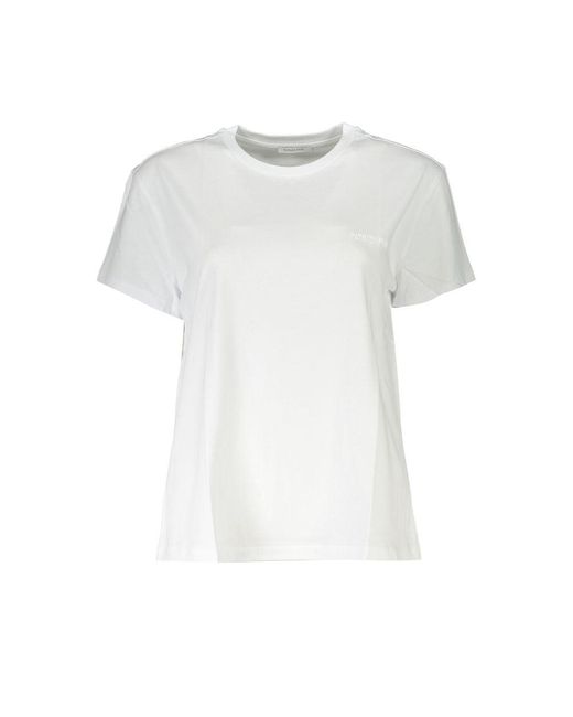 Patrizia Pepe Cotton Tops & T-Shirt in White | Lyst