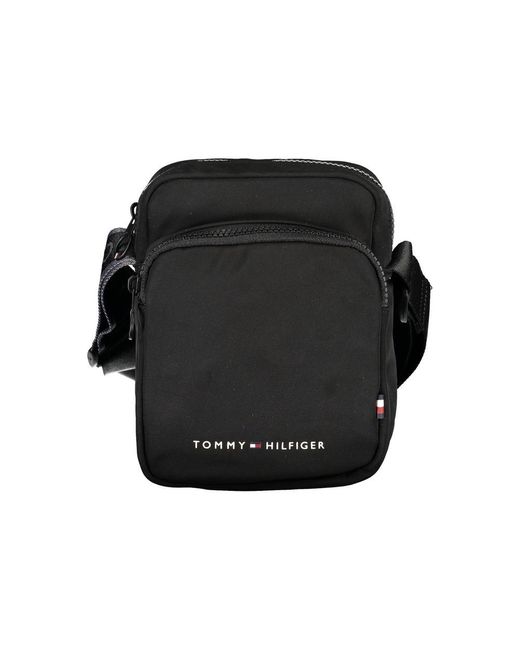 Tommy Hilfiger Black Sleek Shoulder Bag With Stylish Accents for men
