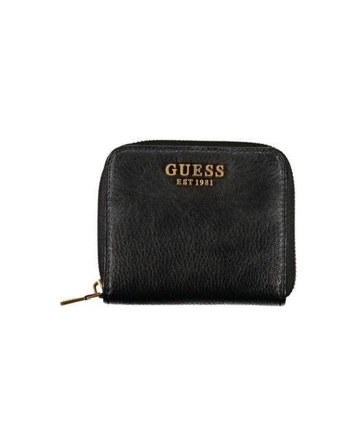 Guess Black Chic Polyethylene Coin Purse Wallet