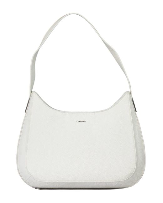 Calvin Klein White Polyester Handbag