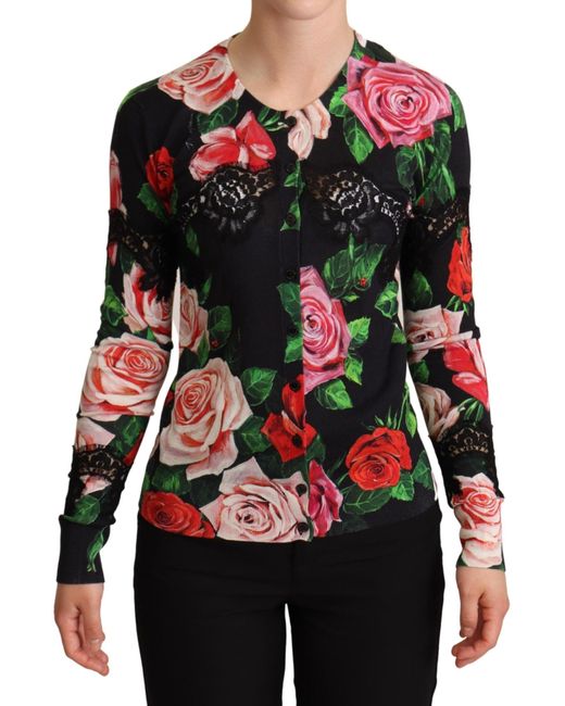 Dolce \u0026 Gabbana Floral Print Silk Blend 
