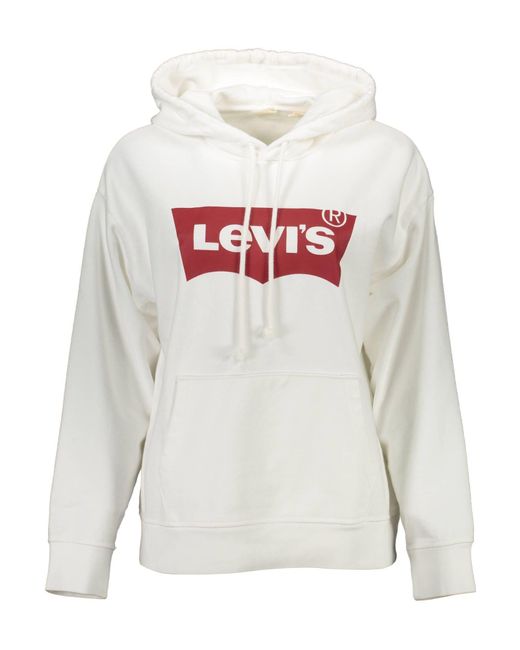 Levi's White Cotton Sweater