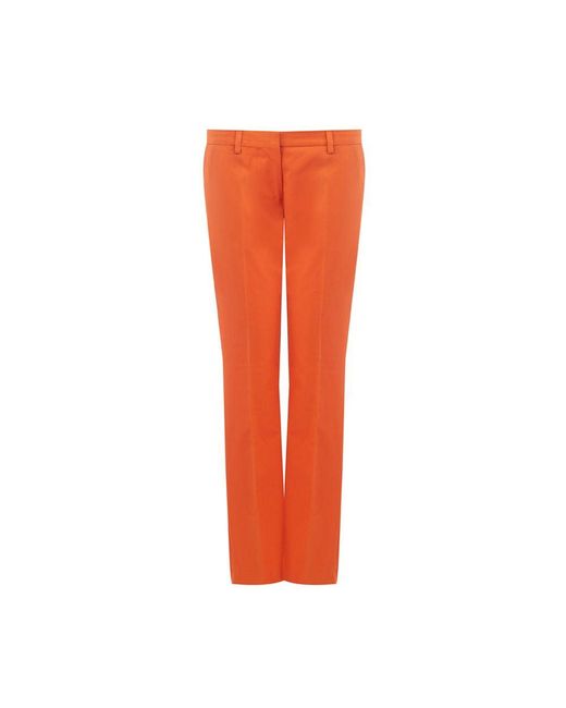 Lardini Orange Cotton Jeans & Pant
