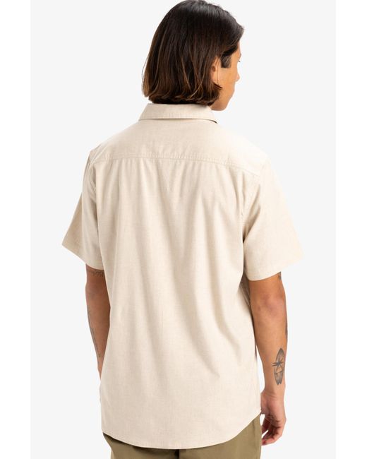 Quiksilver Kurzarm-T-Shirt – Sportsline-Kollektion, Stoff Für Herren in Natural für Herren
