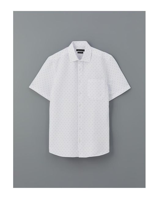LC Waikiki Kurzärmliges Gabardine-Hemd Mit Normaler Passform Für Herren in Gray für Herren