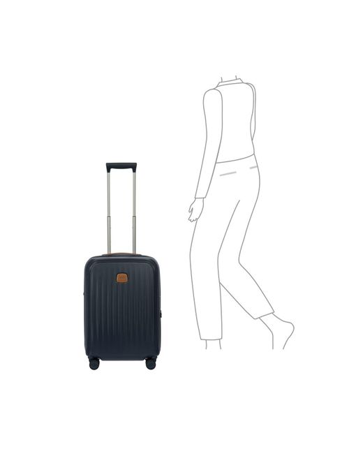Bric's Taormina 4 Rollen Trolley S 57 Cm Mit Dehnfalte Für Herren in Blue für Herren