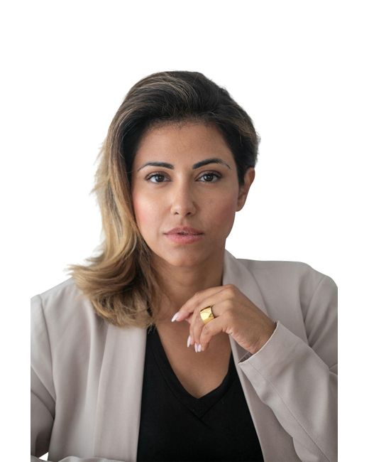 Heideman Yellow Ring Lines Elegant Für Damen