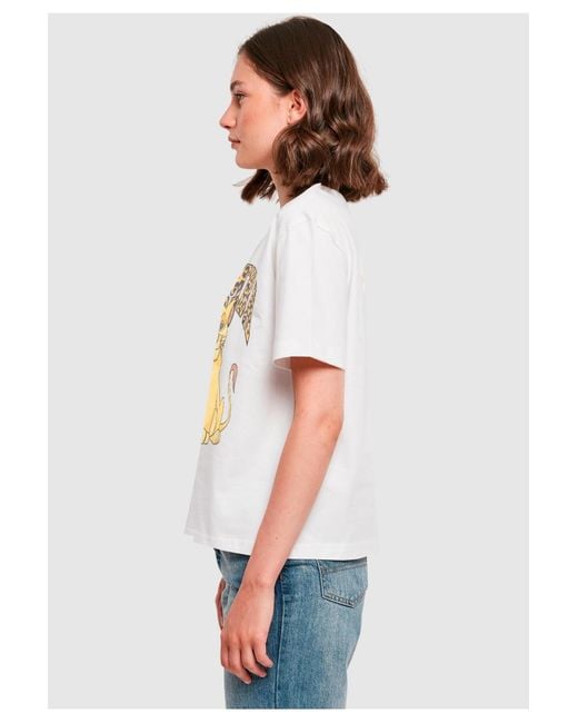 Merchcode White Simba Tee Für Damen