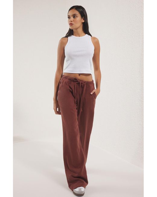 Trendyol Red Mehr 100% Tencel Beli, Elastische Jeans Mit Hoher Taille Für Damen