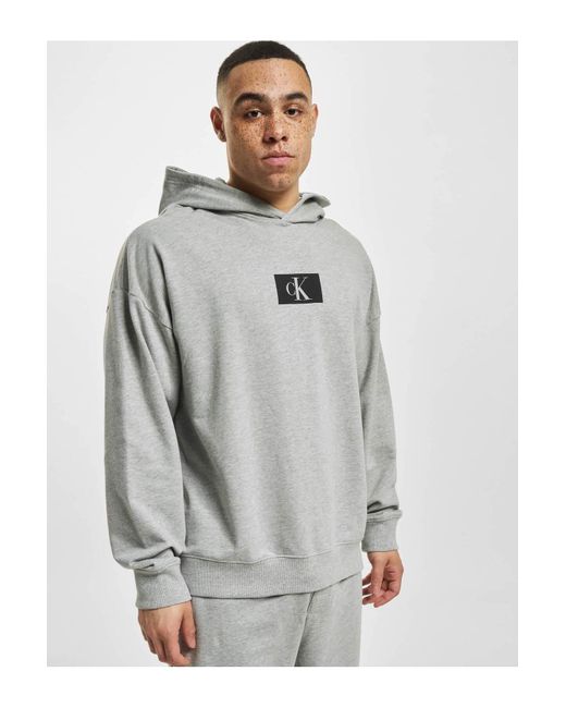 Calvin Klein Gray Unterwäsche hoodie - s