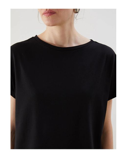 LC Waikiki Black Lcwaikiki Klassisches Schwarzes T-Shirt Mit Rundhalsausschnitt Für Damen