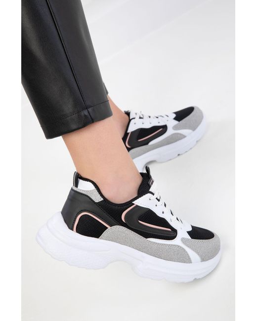 Soho Black Schwarz-Pulver Sneaker Für Damen