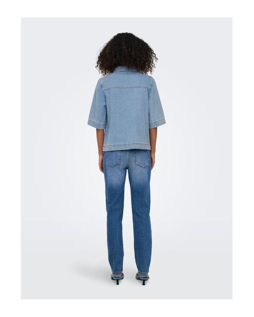 ONLY Blue Jeanshemd Onlbelle Jeanshemd Für Damen