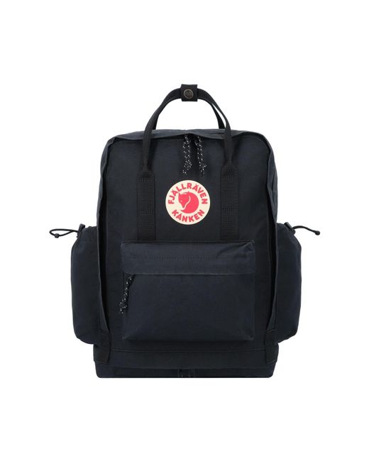 Fjallraven Black Rucksack / backpack kanken outlong - one size