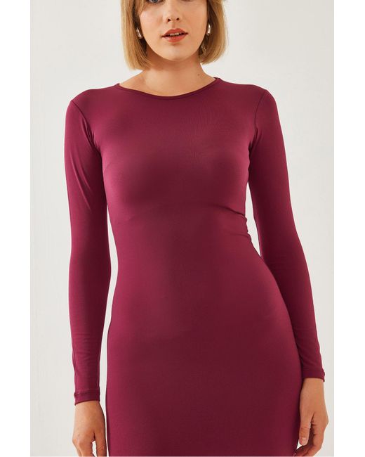 Bianco Lucci Red Langes Kleid 376 Für Damen