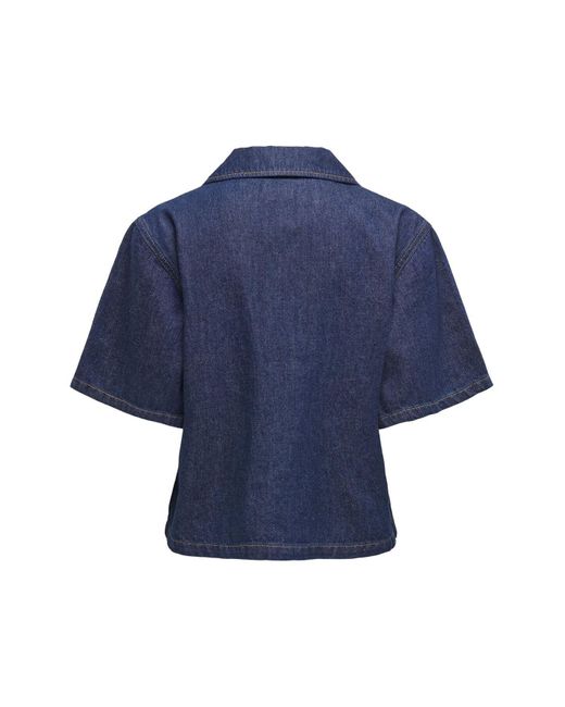 ONLY Blue Jeanshemd Onlellis Jeanshemd Für Damen