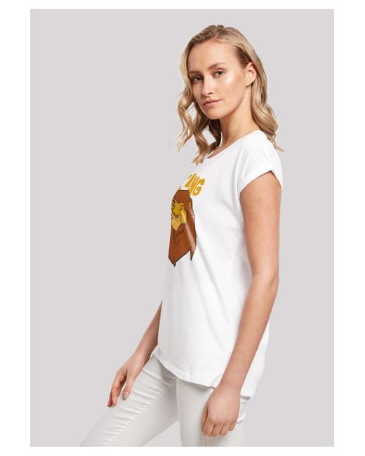 F4NT4STIC Disney der könig der löwen mufasa king-wht mit t-shirt mit  verlängerter schulter in Orange | Lyst DE