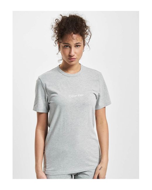 Calvin Klein Gray Unterwäsche s/s t-shirt mit rundhalsausschnitt