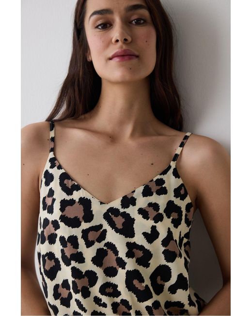 Penti White Leopard Chally Mehrfarbiges Nachthemd Für Damen
