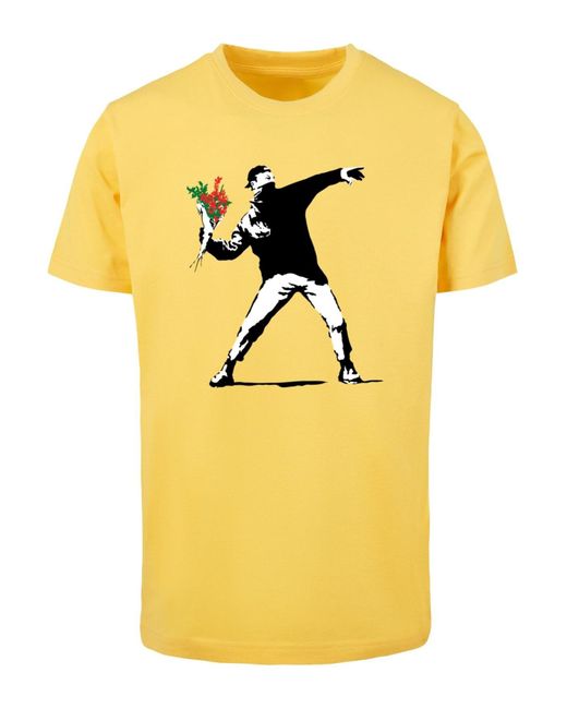 Merchcode Banksy – Liebe Liegt in Yellow für Herren
