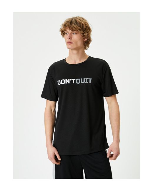 Koton T-shirt straight in Black für Herren