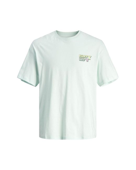 Jack & Jones T-shirt mit bedrucktem rundhals-t-shirt in White für Herren
