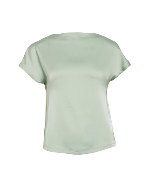 Vila Green Oberteil Mit Kurzen Rmeln Viellette U-Boot-Ausschnitt Für Damen