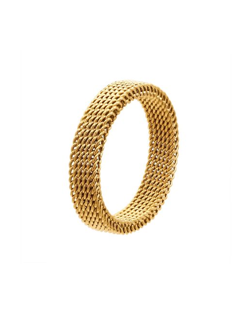 Heideman Metallic Elastischer Mesh-Ring Timon Basic Für Herren