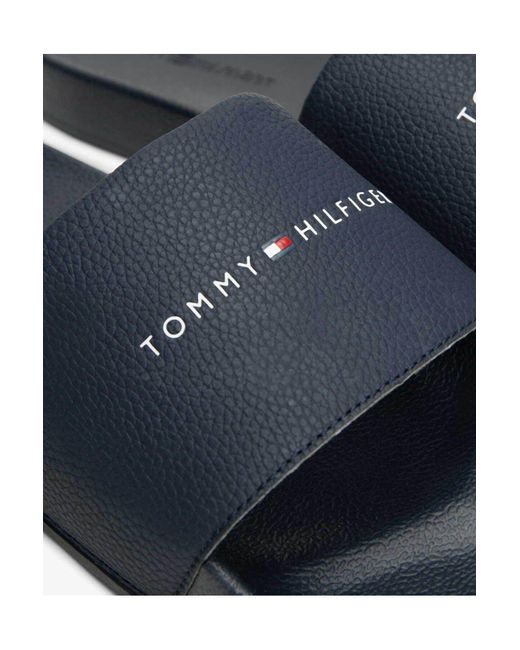 Tommy Hilfiger Nyc Pool Flip Flops Hausschuhe Für Herren in Blue für Herren