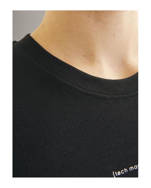 Jack & Jones T-Shirt Gedruckt Rundhals T-Shirt Für Herren in Black für Herren