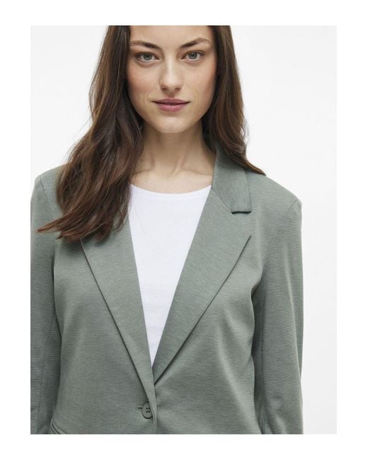 Vila Gray Blazer Langer Jersey Für Damen